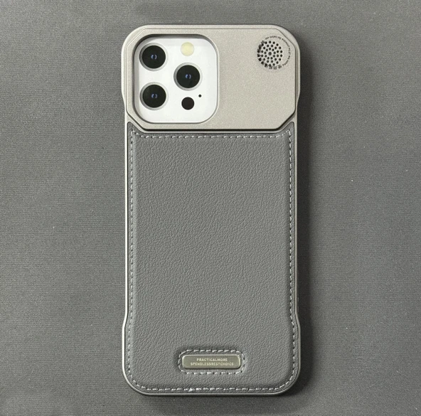 iPhone 16 Pro Max Parfümlü Koku Hazneli MagSafe Uyumlu Deri Kılıf - Resim 3