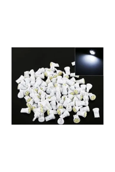 HRPAK T10 Dipsiz W5w 8 Ledli Beyaz Park Tavan Plaka Ampülü 5 Adet - Resim 4