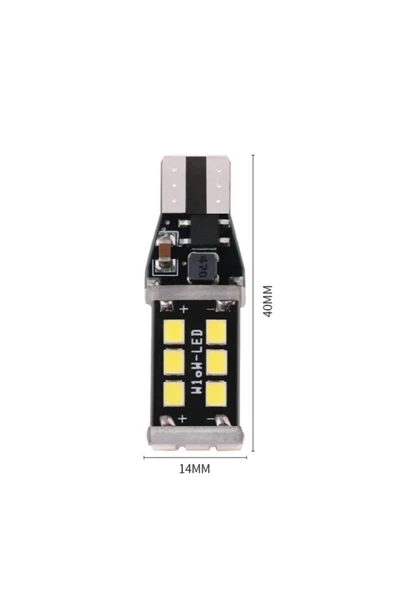 WALZEN T15 W16w 15 Led Yüksek Parlak Aydınlatma Led Canbus - Resim 2