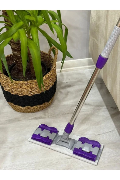 HRPAK (50 ADET)missclean 4xl Mandallı Mop Uyumlu Kutulu Yer Temizlik Bezi , Islak Mendili Lilyum Kokulu - 4