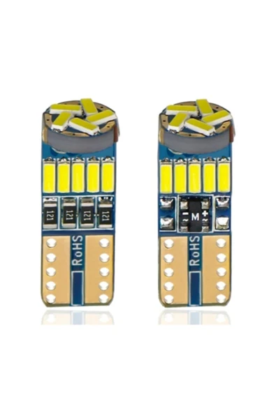 Asegaraj T10 Park Ledi Plaka Tavan İç Ortam Aydınlatma Dipsiz Led Ampül 15 Ledli Beyaz 2 Adet - Resim 2