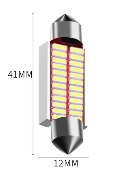 HLG Sofit Led Canbus C5w Tavan Plaka Ampül 41mm 2 Adet - Resim 2