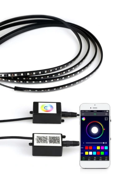HRPAK Araç Altı Led Kiti Sese Duyarlı Mobil Uygulama Kontrollü Led App Kontrollü Led Xenon Kit - 2