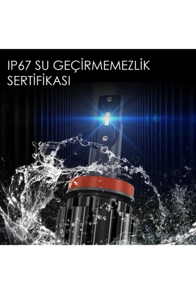 HRPAK H7 Led 12000 Lümen Xenon Led Zenon Far Ampulü S8 Şimşek Etkili - Resim 3