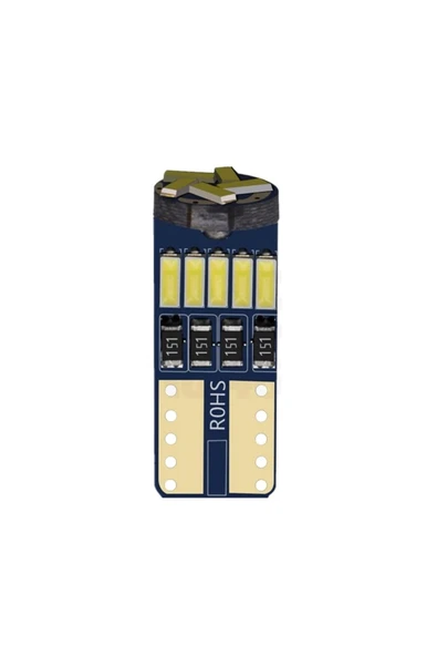 HRPAK T10 Led Ampul Park Led Plaka Led Tavan Led 15 Ledli 12v 5w KIRMIZI Canbus Led (2 adet) - 5