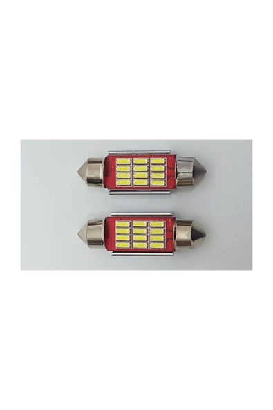 Eng Canbus'lı Sofit Ampul Tavan Ve Plaka Ampulu 2 Adet 12 Ledli 39 mm ürün görseli