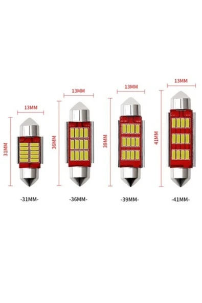 OWL Sofit Led Canbus C5w Tavan Plaka Ampül 31mm 2 Adet - Resim 3