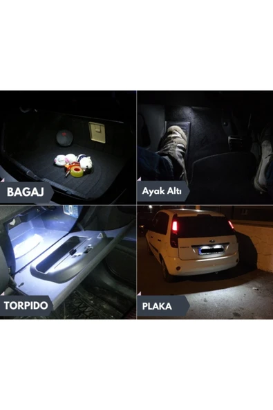HRPAK Fiat Egea Için Uyumlu Iç Aydınlatma Led Seti - Resim 3