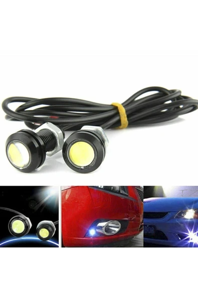 HRPAK Ayna Altı Led Kartal Göz 1 Çift 2'li Beyaz - Resim 3