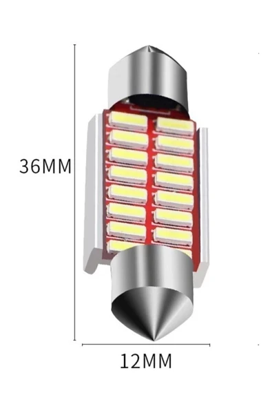 HLG Sofit Led Canbus C5w Tavan Plaka Ampül 36mm 2 Adet - Resim 2