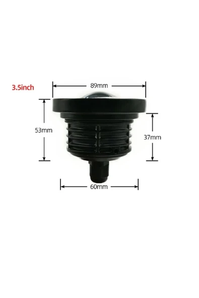 HRPAK 89 mm Mavi Mercekli Angel Led Halkalı Sis Far 4000 Lümen Su Geçirmez - Resim 4