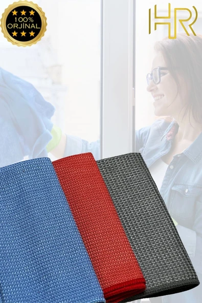 HRPAK Missclean 3'lü Mikrofiber Temizlik Bezi, Cam, Araba, Mutfak, Fiber Temizleme Bezi (40 X 40 CM) - 2