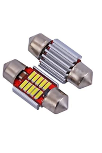 WALZEN Sofit Led Canbus C5w 10 Led Tavan Plaka Ampül 31mm 2 Adet Uyumlu