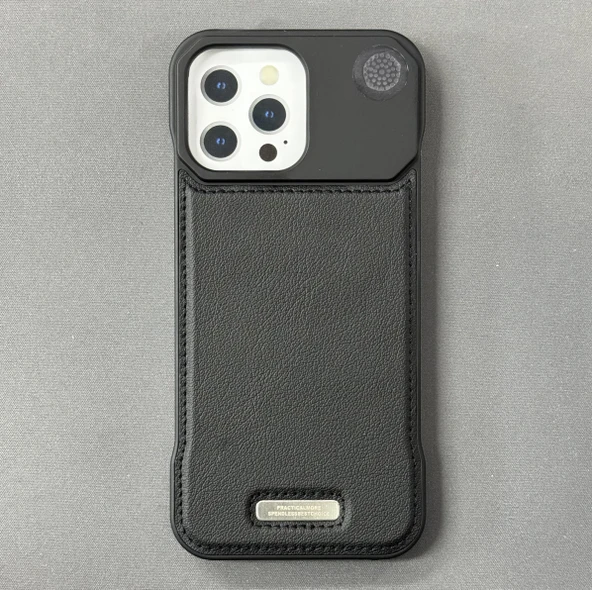 iPhone 16 Pro Max Parfümlü Koku Hazneli MagSafe Uyumlu Deri Kılıf - Resim 2