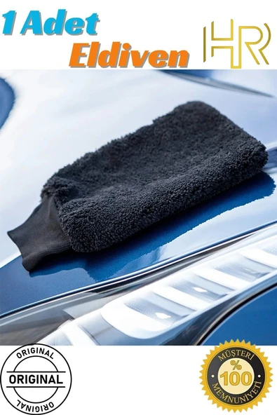 HRPAK Oto Yıkama Eldiveni  Araç Temizleme Mikrofiber Araba Cila Eldiveni - 2