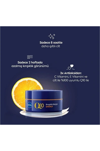 NIVEA Q10 POWER Kırışıklık Karşıtı Gece Kremi 50 ml - 3
