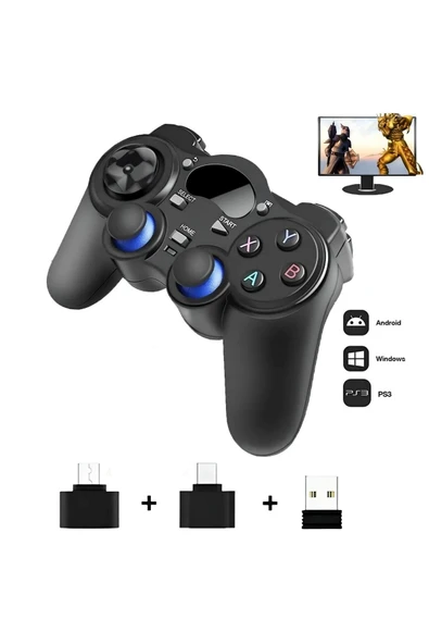 2.4g Wireless Gamepad Kablosuz Oyun Kolu Otg Pc Ps3 Kol Tv Box Android Tv Telefon/tablet Uyumlu