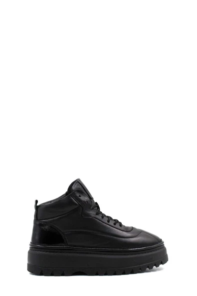 Hakiki Deri  Kadın Kalın Taban Bot 409SZA3116 - Resim 6