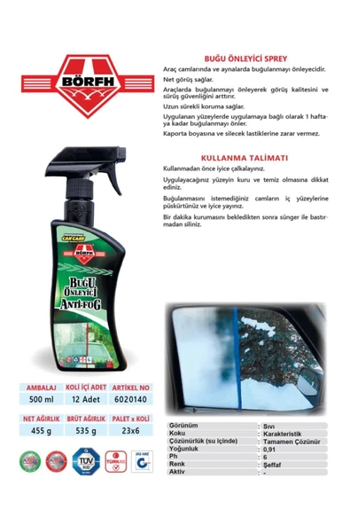 Buğu Önleyici 500ml - Resim 2