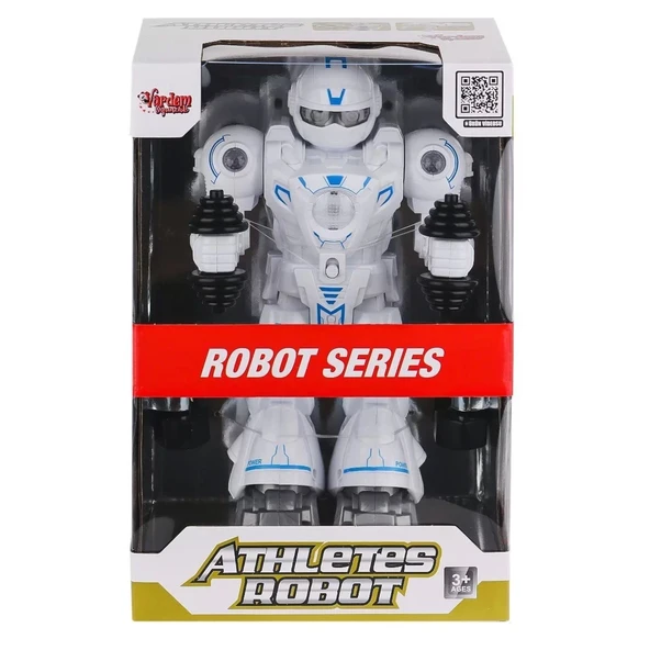 Df-6026 Işıklı Ve Müzikli Hareketli Atletik Sporcu Robot -vardem Oyuncak