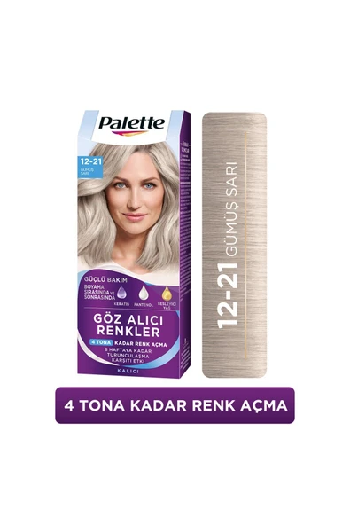 Icc 12-21 Gümüş Sarı Renk Açıcı Saç Boyası 110 Ml