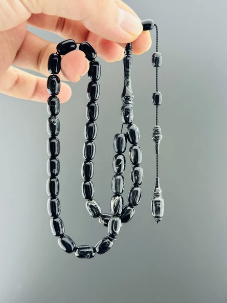 ABDÜLKADİR KISABAY TAVLA PULU ESKİ ALMAN KATALİN BADEM KESİM 7,5X10,5mm - 3