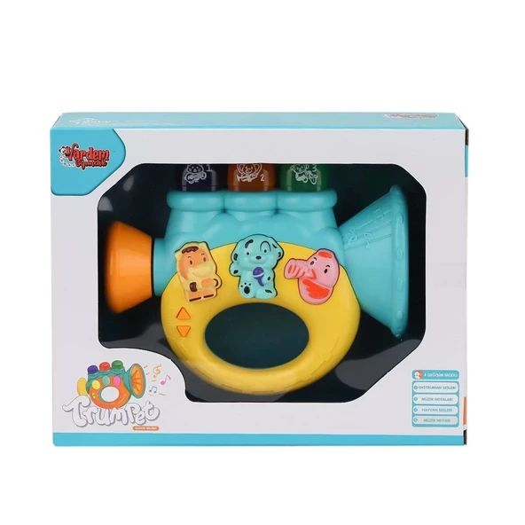 Jlg-855-37a Işıklı Ve Müzikli Trompet Bebek Pianosu -vardem Oyuncak