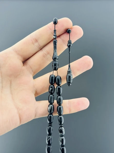 ABDÜLKADİR KISABAY TAVLA PULU ESKİ ALMAN KATALİN BADEM KESİM 7,5X10,5mm - 2