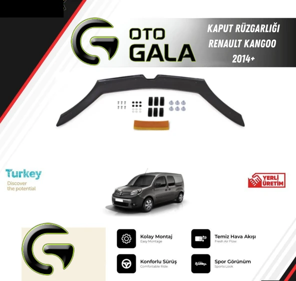 KAPUT RÜZGARLIĞI RENAULT KANGOO 2014+
