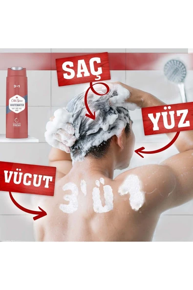 OLD SPICE WHITEWATER DUŞJELİ+ŞAMPUAN 400 ML - 5
