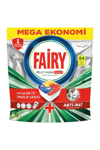 Platinum Plus Bulaşık Makinesi Deterjanı Kapsülü/tableti 84 Yıkama Limon Kokulu - 2