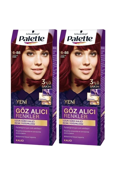 Palette Göz Alıcı Renkler 6-88 Yoğun Kızıl X 2 Adet - 6