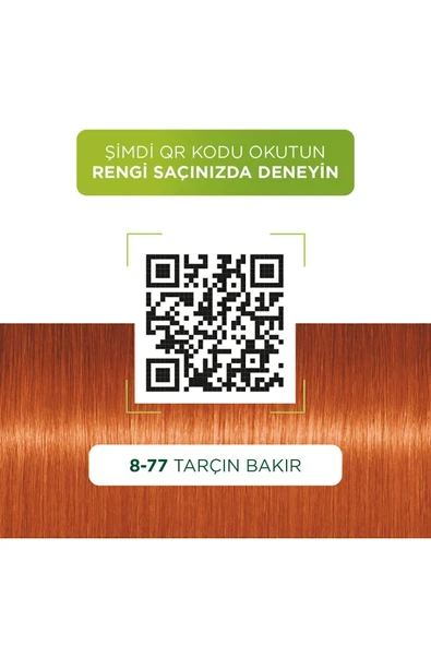 Kalıcı Doğal Renkler Saç Boyası 8-77 Tarçın Bakır - 3