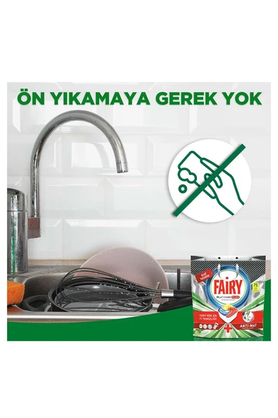 Fairy Platinum Plus 50 Yıkama Bulaşık Makinesi Deterjanı Tableti / Kapsülü X3 - 8