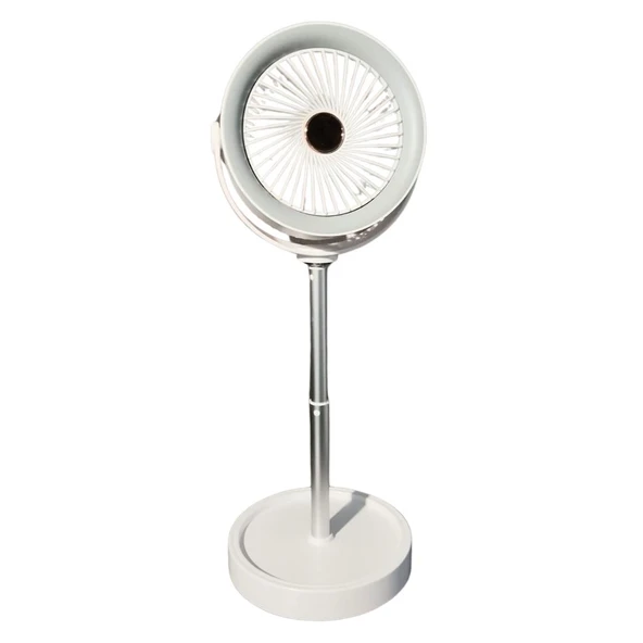 bigmate Masa Tipi Midi Fan – Taşınabilir Şarjlı Kademeli Hız ve Yükseklik Ayarı YS2298B - 3