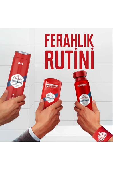 OLD SPICE WHITEWATER DUŞJELİ+ŞAMPUAN 400 ML