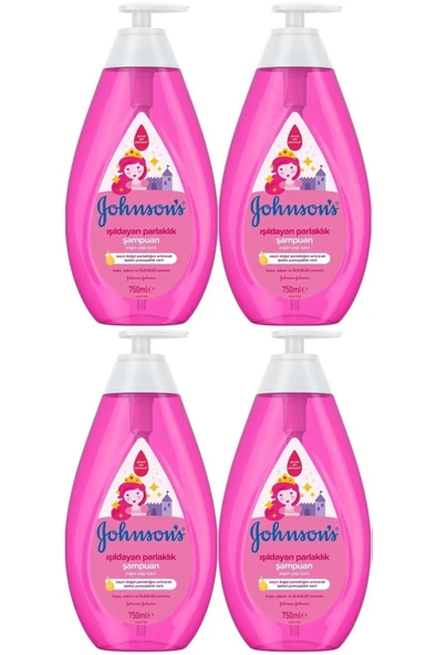 Johnsons Baby Bebek Şampuanı 750ml Işıldayan Parlaklık (4 LÜ SET)