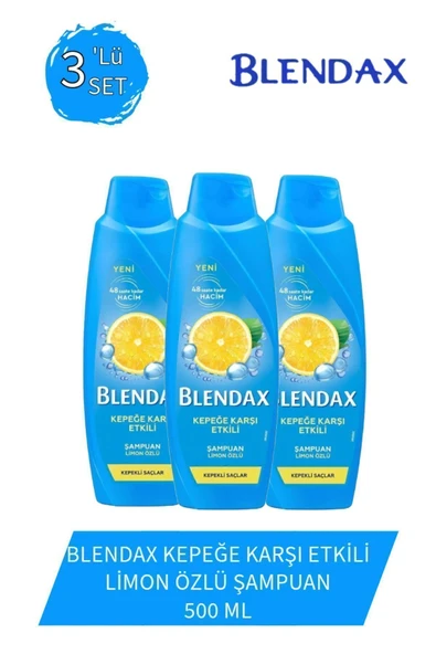 Kepeğe Karşı Etkili Şampuan 500 ml X 3 Adet