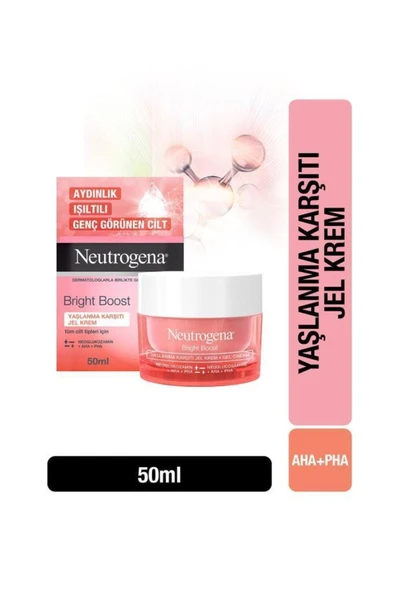 NEUTROGENA BRIGHT BOOST YAŞLANMA KARŞITI JEL KREM 50 ML