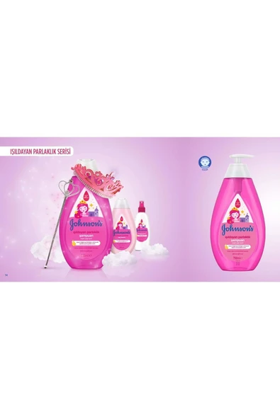 Johnsons Baby Bebek Şampuanı 750ml Işıldayan Parlaklık 6 Lı Set - 3