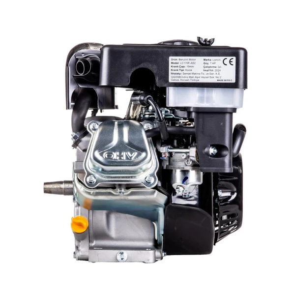 Loncin LC170F-A52 Benzinli Motor 7 Hp Konik Tip - 5