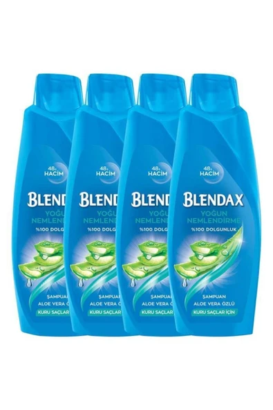 Yoğun Nemlendirme Aloe Vera Özlü Şampuan 500 ml X 4 Adet