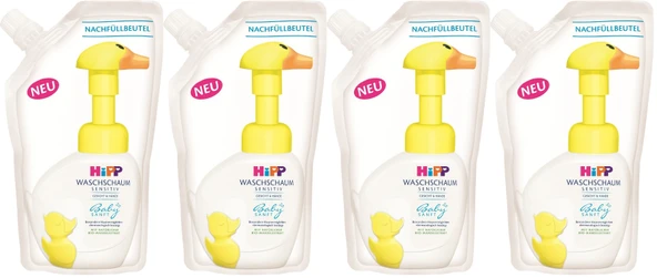 Hipp Babysanft Bebek/Çoçuk El Yıkama Köpüğü 250ML (Yedek Poşet) (4 Lü Set)