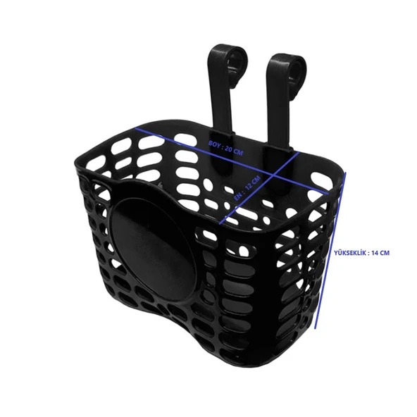 Hsgl Bisiklet Ön Sepet Plastik Askılı Model 16 - 20 jant - 8