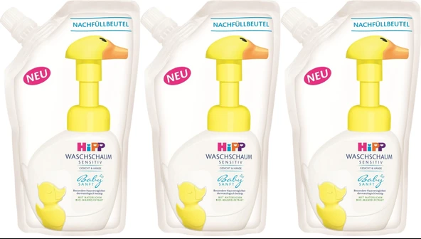 Hipp Babysanft Bebek/Çoçuk El Yıkama Köpüğü 250ML (Yedek Poşet) (3 Lü Set)