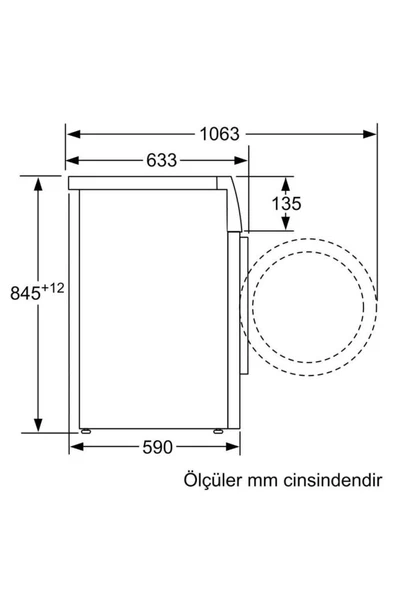 PROFİLO CMN12190TR ÇAM. MAK.-1200 DEV 9KG - Resim 4