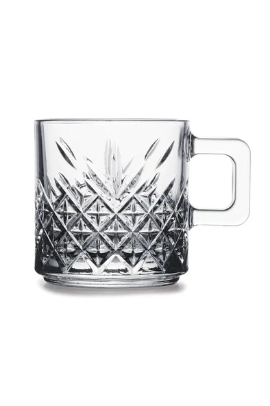 55452 Timeless Cam 2'li 195cc Kulplu Çay Kahve Mug Kupa Bardak Takımı - 3