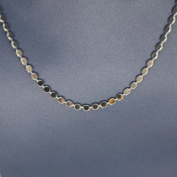 Ayışığı Esintisi Rodyum Kolye - Resim 3