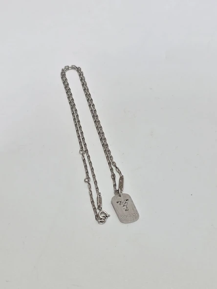Love U Yazılı 925 Ayar Gümüş Zincir Kolye 4,8 Gram - 4