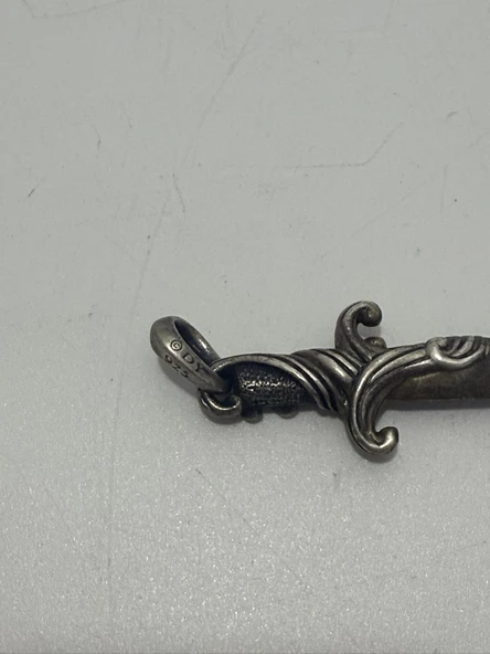 David Yurman Hançer Muskası 925 Ayar Gümüş Kolye Ucu 7 Gram - 5